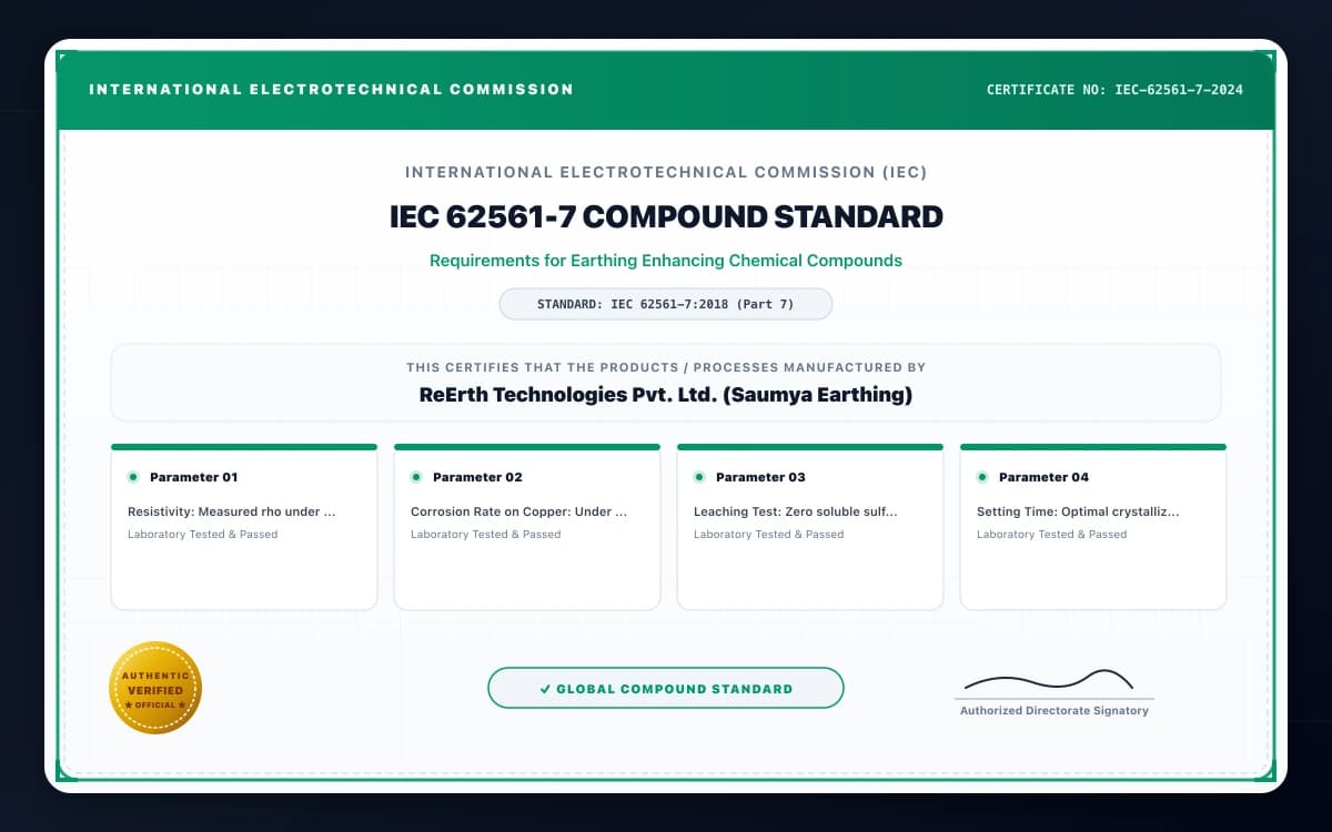 IEC 62561-7 Requirements for Earthing Enhancing Compounds