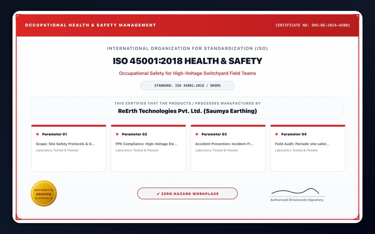 ISO 45001:2018 Occupational Health & Safety Management