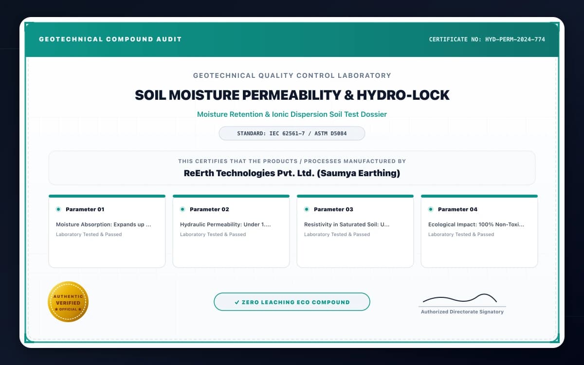 Soil Moisture Permeability & Hydro-Lock Test Report