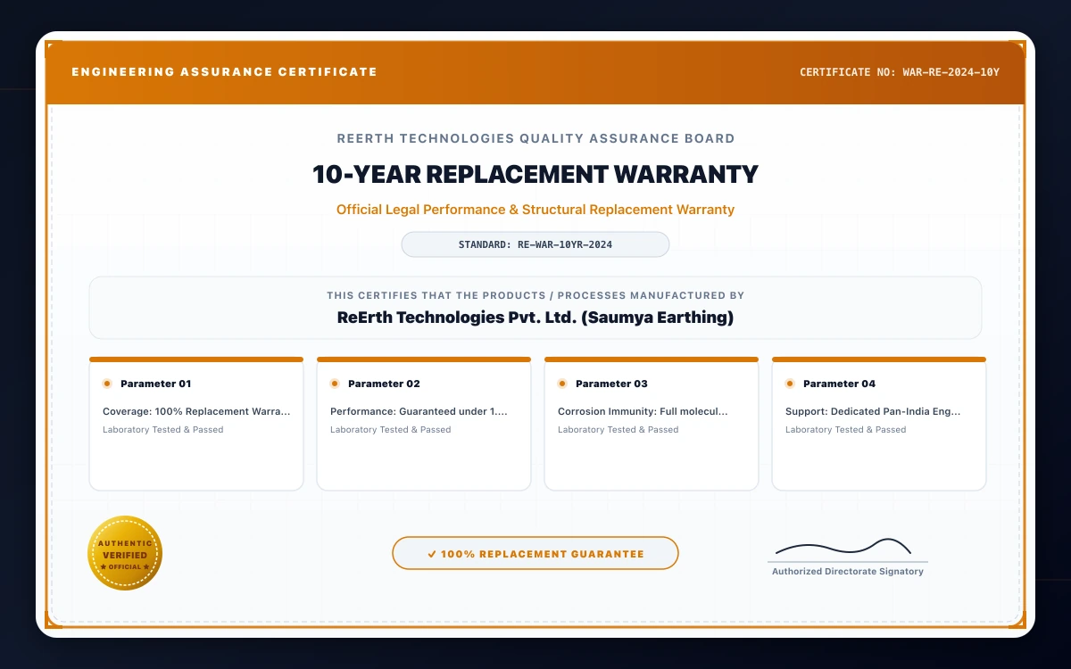 Official 10-Year Replacement Performance Warranty