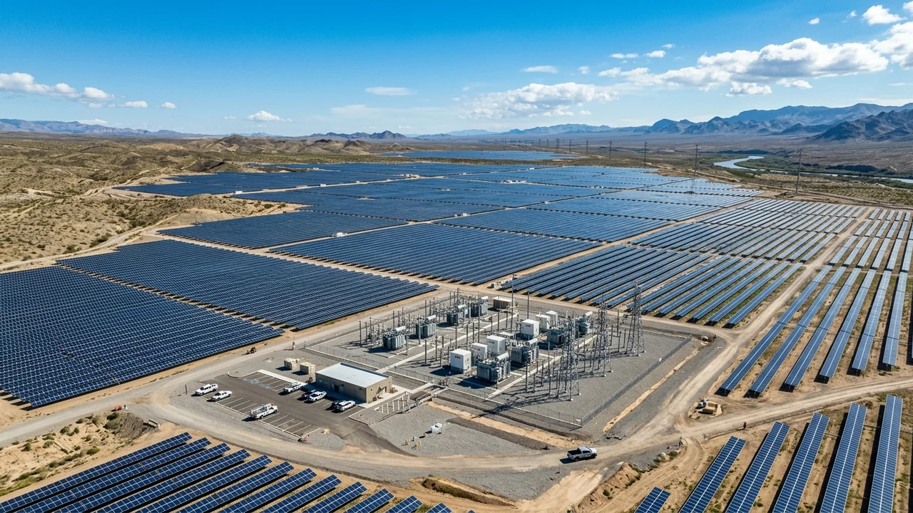 Solar Power Grid Stations