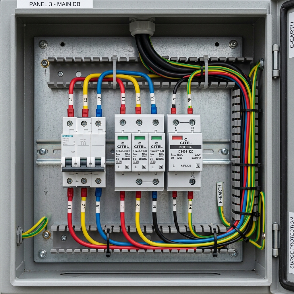 Protecting Data Centers & Control Panels with Mersen Class I+II Surge Protection (SPD)